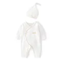 Lawadka-Barboteuse en coton blanc pour bébé fille et garçon de 0 à 6 mois combinaison à la mode