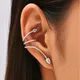 Neue exquisite Strass glänzende Zirkon Schlange Ohrringe Ohr stecker für Damen Mädchen mit Ohrclip