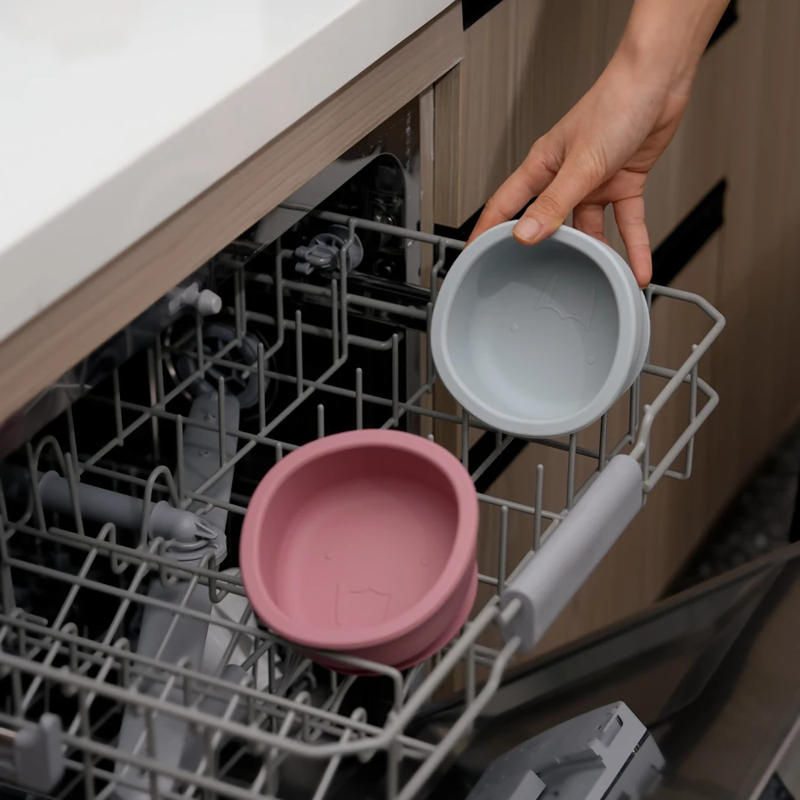 Silikon Baby Fütterung schüssel Geschirr für Kinder bpa kostenlos Kinder wasserdichte Saugnapf Essen Trainings utensilien Baby Zeug Image