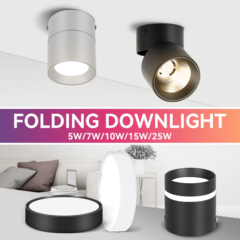 LED Down light Spot LED Down Light Decken leuchten Scheinwerfer 220V 5W//25W Aufputz lampe für Innen beleuchtung Küche