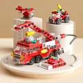 Stadt Feuerwehr auto Baukasten für Kinder 6-12 Jahre alt kompatibel mit Lego City Feuerwehr auto