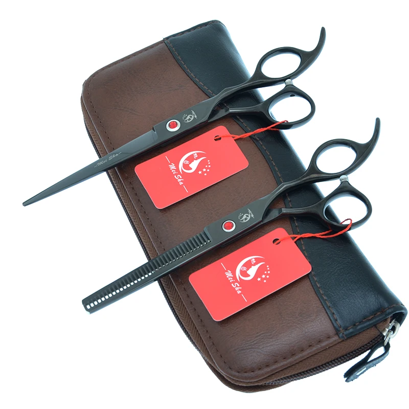 Meisha 7 Zoll Friseur Friseur Schneiden Ausdünnung schere japanische Stahl Salon Haars chere profession elle Haarschnitt Werkzeuge a0131a Image