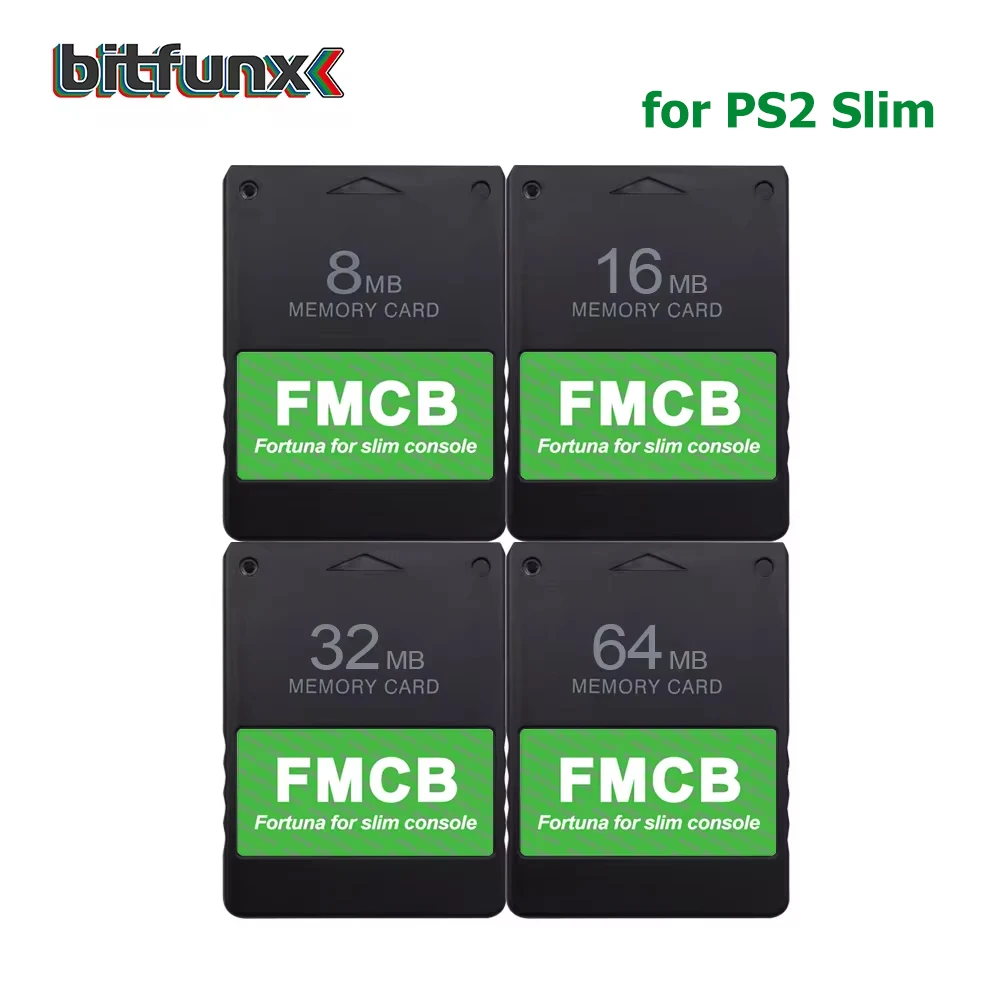 Bitfunx Fortuna FMCB Kostenlose McBoot-Speicherkarte für Sony Playstation2 PS2 Slim Spielekonsole