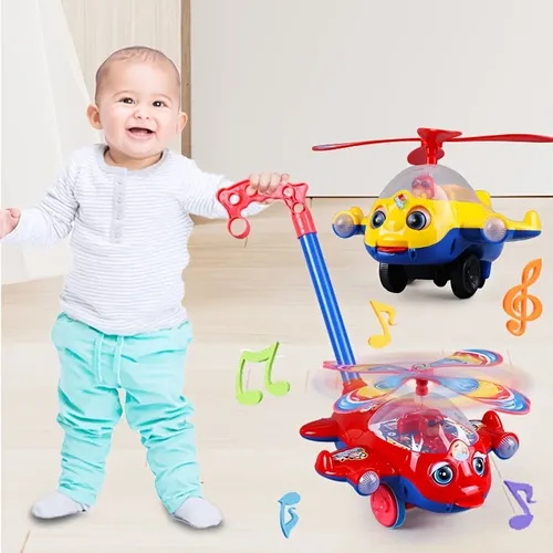 Baby Walker Spielzeug Hand Push Kleinkind Spielzeug Flugzeug Auto Spielzeug schieben entlang gehen