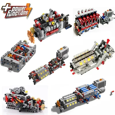 MOC Kreative Elektrische DIY High-tech Teile Montiert Bausteine Motor Getriebe Reverse getriebe Image