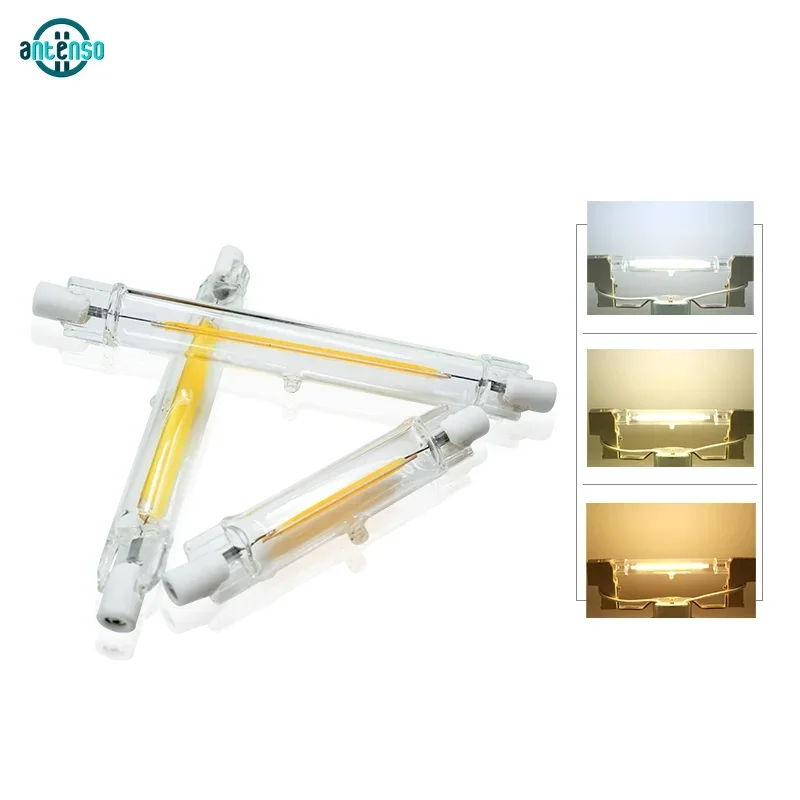LED R7S Glas COB Röhre Birne 5W 10W 20W 78MM 118MM Mais Lampe AC 110V 220V High Power J78 J118 Ersetzen Halogen Licht Lampada