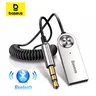 Baseus AUX Bluetooth Adapter Car 3.5mm Jack Dongle Cable Handfree Car Kit trasmettitore Audio Auto