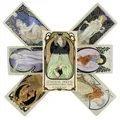 Etereo Visions carte dei tarocchi illuminate Queen Of The Moon Seasons Of The Witch Deck giochi da