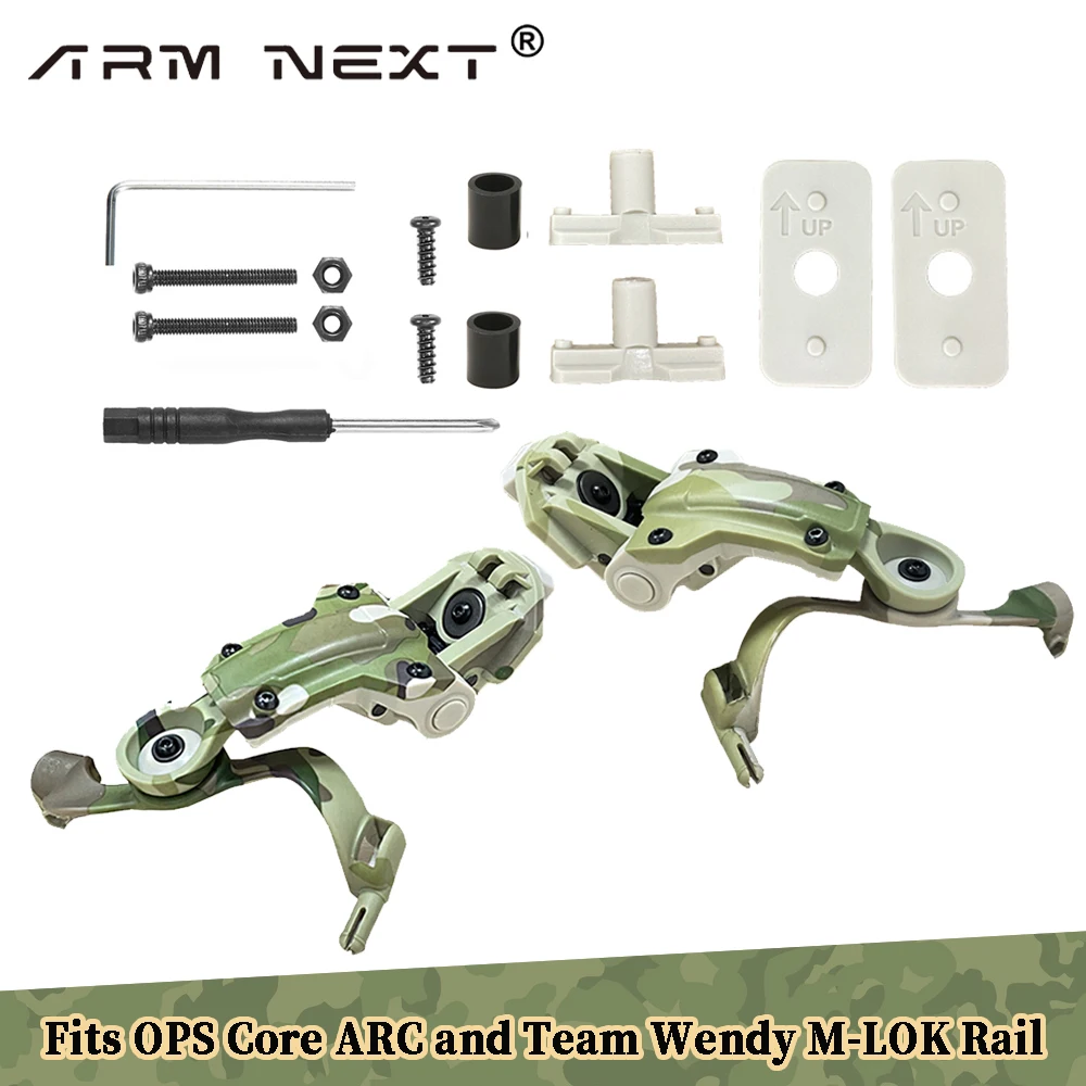 Zubehör für die Halterung der Headset-Schiene 360° ° Rotations-Headset-Helmführungsadapter, passend für OPS Core ARC und Team Wendy Rail Image