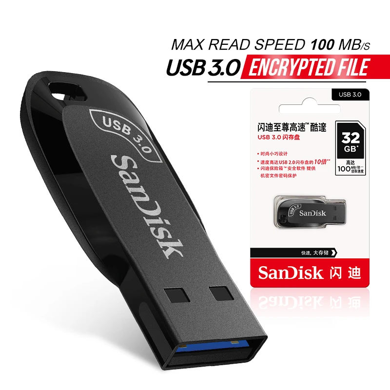 USB-Flash-Laufwerk USB 3.0 Mini-Stick CZ410 256 GB 128 GB 64 GB 32 GB Pen-Laufwerk Lesegeschwindigkeit bis zu 100 M/s Memory Stick U Disk Image