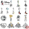 Neue Disney Prinzessin Kürbis Auto Mickey Minnie Charm Perlen passen original Pandora Sterling