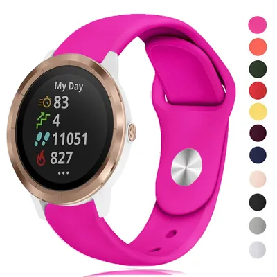 Silikon Venu 2 Strap Für Garmin Vivoactive 3 4 Band Uhr Venu 2 SQ Forerunner 645 Armband Armband Garmin Forerunner 245