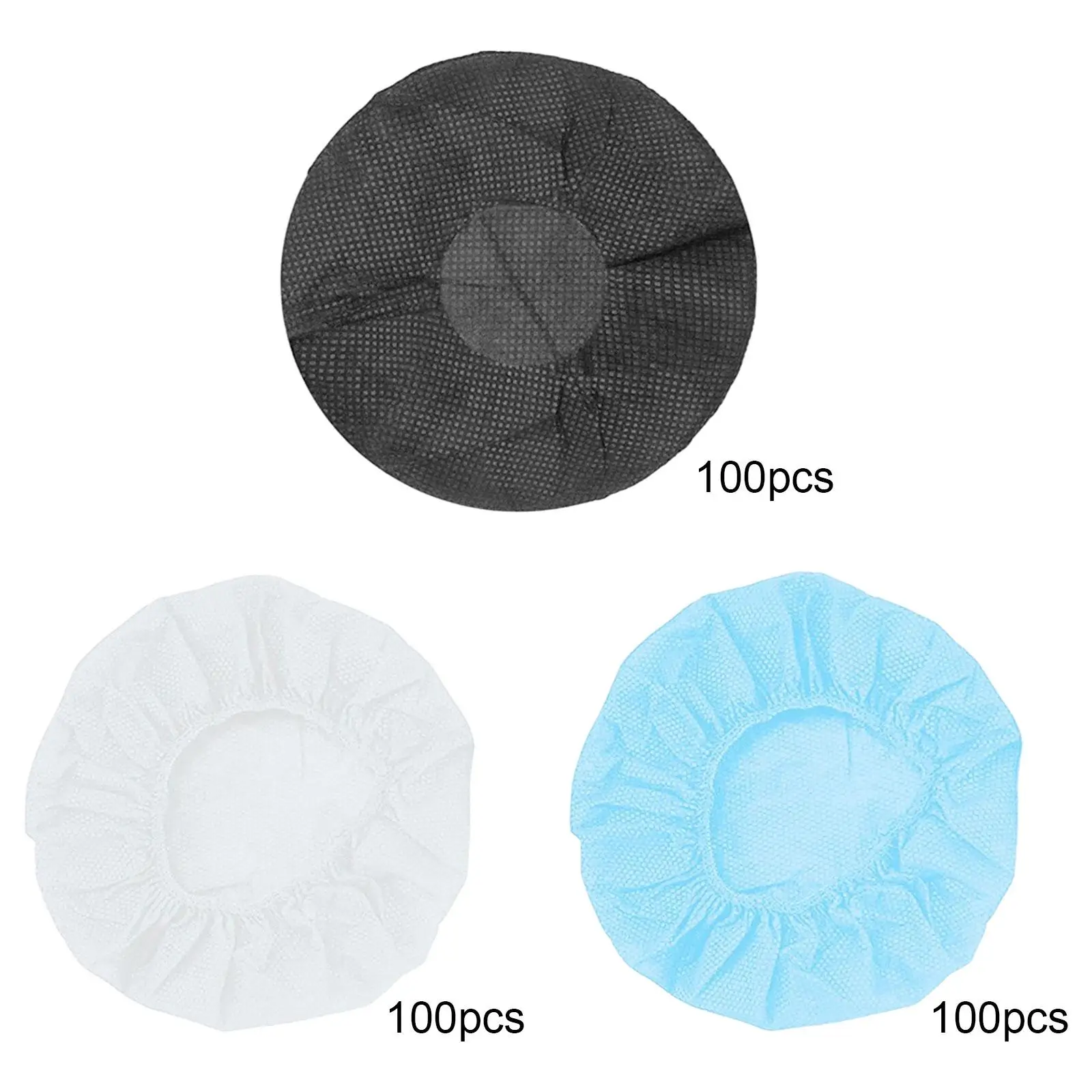 Einweg-Kopfhörer-Abdeckungen, Ohrpolster-Abdeckungen, Kopfhörer-Abdeckungen, 100 Stück, für die meisten On-Ear-Kopfhörer, 8,5–10 cm, Ohrpolster, Anrufzentren Image