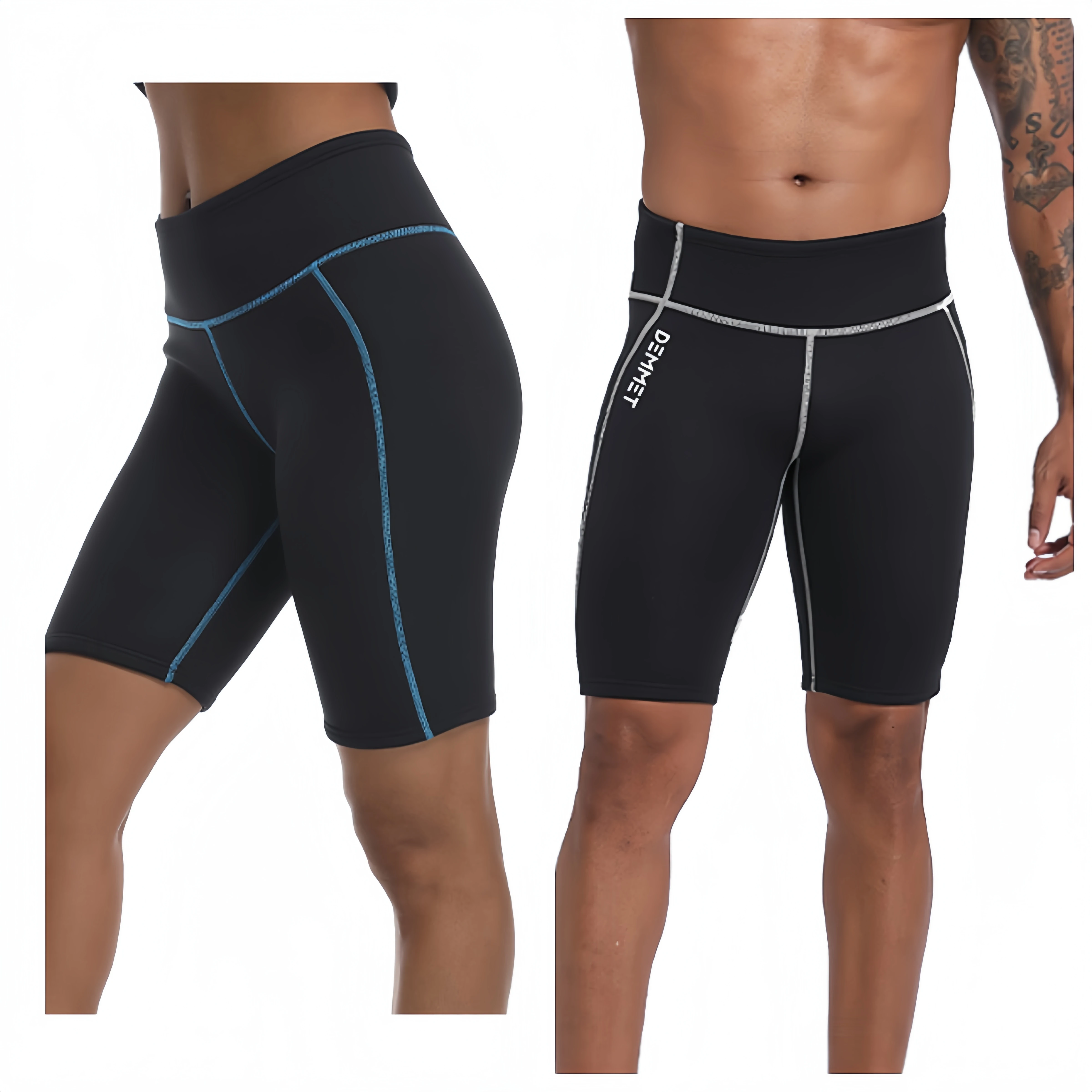 DEMMET Männer Neopren Neoprenanzug Shorts 1,5 MM/3 MM Tauchen Scuba Hosen Shorts Für Schwimmen Mann Surfen Badehose warm Halten Super Stretch Image