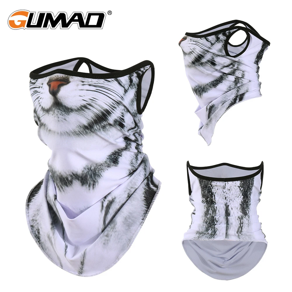 3d Tier Bandana Dreieck Gesichts maske hängendes Ohr schnell trocknende Outdoor-Sport Radfahren Wandern Hals Gamasche wind dichte Schal Männer Frauen Image
