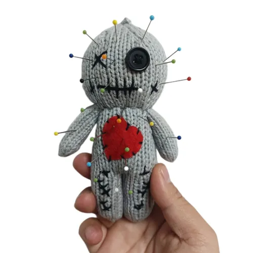 Rache DIY Strickmuster Halloween Scray Ghost Voodoo Puppe Set Horror Puppe Pins einzigartige lustige