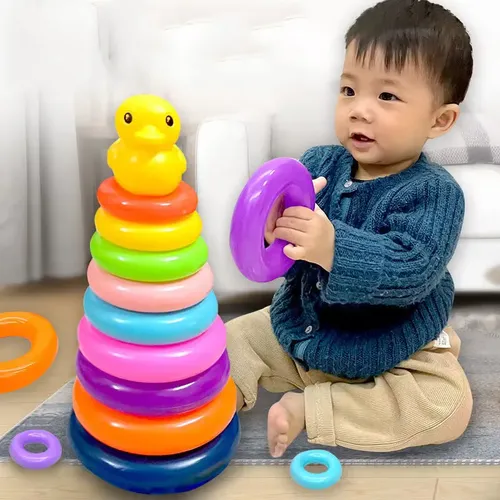 Montessori Babys pielzeug Rolling Ball Tower Montessori Lernspiele für Babys Stapel bahn Baby