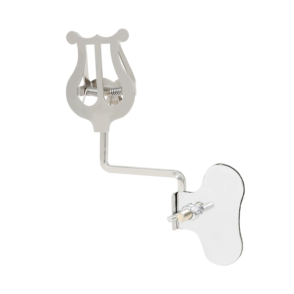 Notenständer Universal tragbarer Notenständer aus Metall für Blasinstrumente Saxophon Trompete Posaune Klarinette Marschieren Image