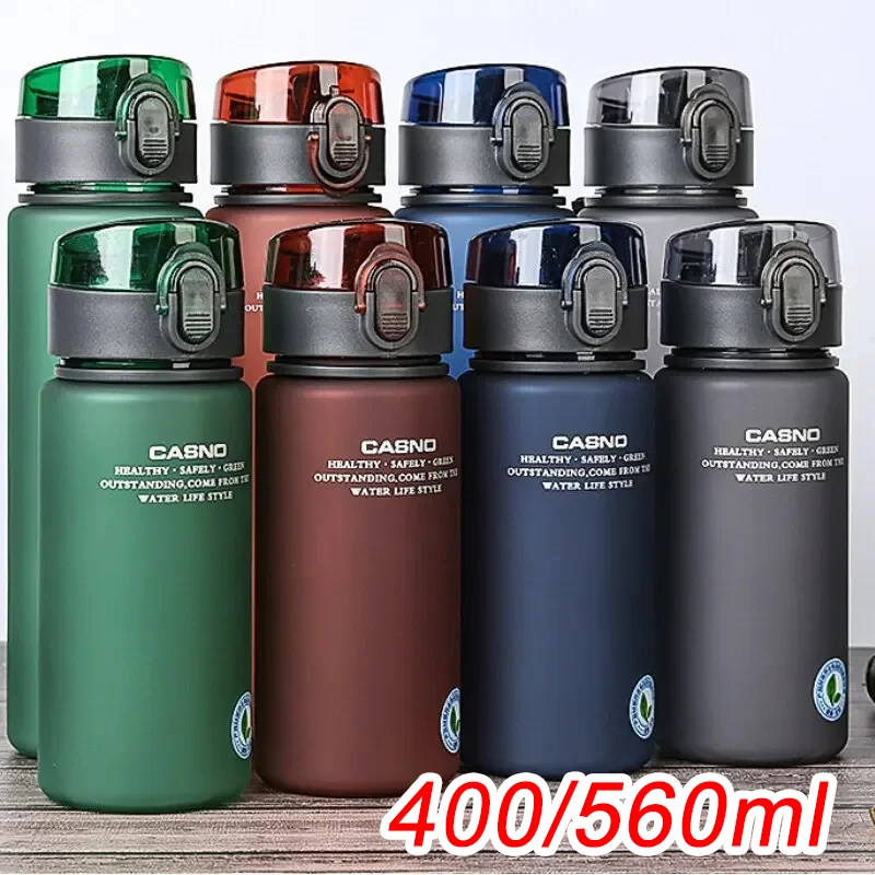 Bpa frei auslaufs ichere Sport wasser flasche hochwertige Tour Wandern tragbar meine Lieblings getränke flaschen 400ml 560ml Image