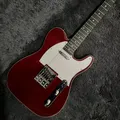 Tele E-Gitarre weinrote Farbe Mahagoni-Körper Palisander Griffbrett Doppel bindung 6-saitige