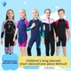 Muta in neoprene da 2 mm 3 mm per bambini Muta da sub monopezzo a maniche lunghe Protezione solare a