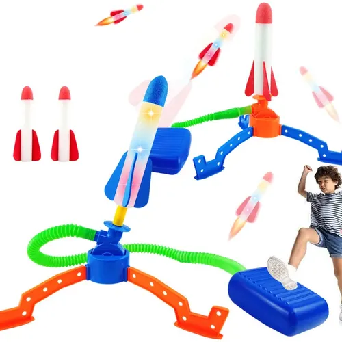 Luft gepresster Stomp Raketenwerfer hoch fliegende Schaum raketen Kinder Aktivität Bildung Spielzeug