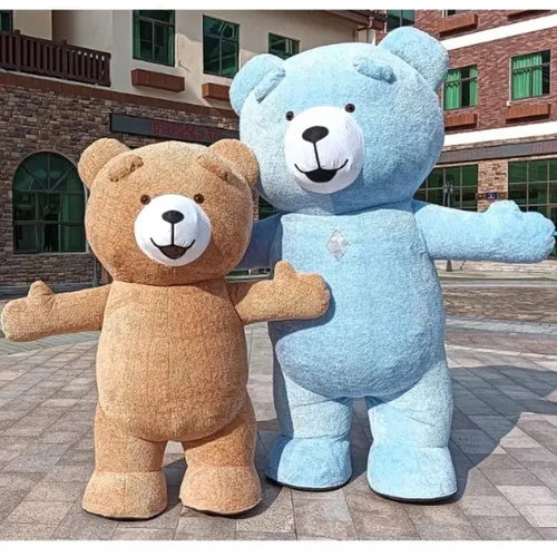 Teddybär aufblasbare Kostüm Karneval Maskottchen Cartoon Geburtstags feier cos Rollenspiel Bär