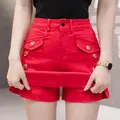 New Fashion Summer Denim Skirt Shorts donna Streetwear Jeans pantaloncini di Jeans da donna vita