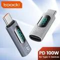 Toocki 100W adattatore USB C tipo C a USB 2.0 adattatore adattatore Display di tipo C connettore OTG per Macbook Pro Air Samsung S9 USB OTG