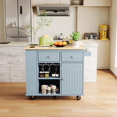 Kitchen Island with Power Outlet