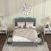 Full Platform Bed Velvet Upholstered Bed Tufted Button