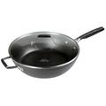 Select by Calphalon Hard-Anodized Nonstick 12" Frying Pan w/ Lid Non Stick/Hard-Anodized Aluminum in Black/Gray | Wayfair 2172332