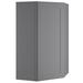 HOMEIBRO Wall Diagonal Corner Cabinet in Gray | 42 H x 24 W x 24 D in | Wayfair SG-DCW2442-LC