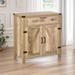 Wooden Buffet Cabinet with Drawer and Adjustable Shelf - N/A