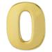 PinMart s Gold Number Zero 0 Lapel Pin Anniversary Birthday Number Jewelry