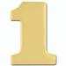 PinMart s Gold Number One 1 Lapel Pin Anniversary Birthday Number Jewelry