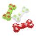 TPR Bone Shape Dog Chewing Toys Creative Squeaky Toy Tooth Cleaning Tools Pet Supplies (Random Color)