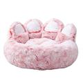 Duixinghas Pet Nest Plush Bed Pet Nest Paw-shaped Pet Bed Warm Comfortable Anti-slip Fluffy Plush Cat Dog Sleeping Nest Pet Supplies Non-slip Bottom Pet Bed