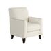 Armchair - Lark Manor™ Aravis 30" Wide Armchair Wood/Polyester/Fabric in White/Brown | 38 H x 30 W x 32 D in | Wayfair