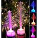 Taylongift Christmas Valentine s Day Hot Merry LED Color Changing Mini Christmas Xmas Tree Home Table Party Decor