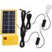 Outdoor Portable Solar Home System Kit DC Solar Panel Power Generator LED Light Bulbs Solar Camping Lighting System with USB Charger