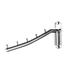 304 Stainless Steel Wall Mounted Clothes Hanger Rack Folding Clothes Hook Stainless Steel Organizer with Swing Arm Holder