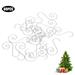 Dekaim Hook 60pcs Mini Multi-purpose Metal S Shape Hooks Christmas Tree Holder Decoration(Silver)