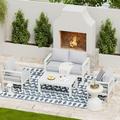 UDPATIO Aluminum Patio Furniture Set Metal Patio Furniture Outdoor Couch Aluminum Patio Chairs