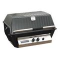 Premium Grill Head with Flare Busters Briquets - Black - Natural