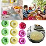 Hxoliqit Color Disposable Bowl Cover Fresh Keeping Cover Fresh Keeping Cover Handmade Bowl Cover Plastic Bowl Cover Food Dust Cover(Yellow) Freshness Storage Bag Kitchen Gadgets