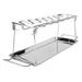 Chicken Grill Rack - Stainless Steel Folding BBQ Chicken Leg Grilled Rack Roaster with Drip Pan Barbecue Accessory