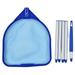 TICFOX Swimming Pool Skimmer Net Swimming Pool Leaf Skimmer Net Swimming Pool Net Pond Net with Retractable Pole for Pool Pond Tubs Garden Pools Fountains Fishes Hot Tubs Spas