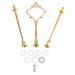 Cake Plate Handle - Delaman Multi-Tiers Cake Cupcake Tray Stand Handle Fruit Plate Hardware Fitting Holder 1PC(3-Tiers Crown-Gold)