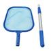 Delaman Leaf Skimmer Net Swimming Pool Leaf Skimmer Mesh Net with Telescopic Pole Pond Tub Cleaning Tool(3 * 35cm)